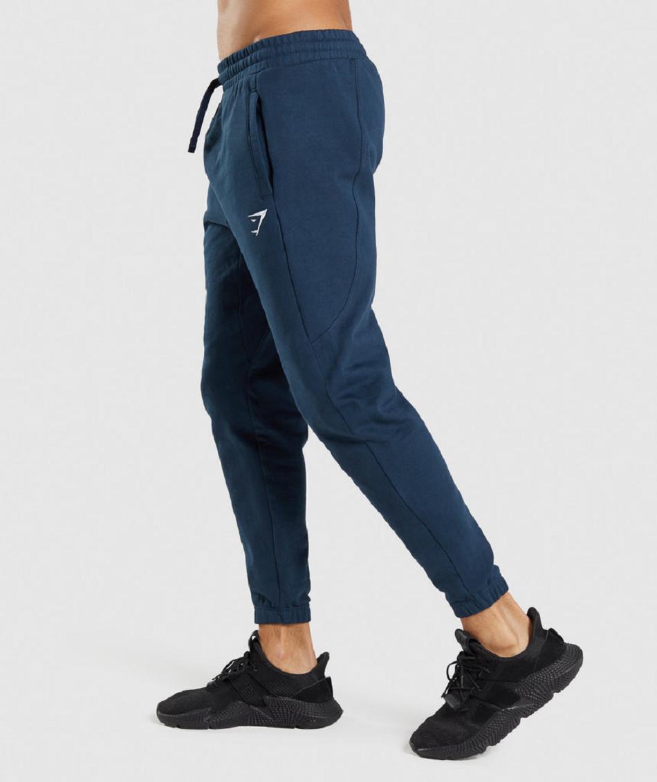 Gymshark Essential Muške Jogger Hlače Tamnoplave | HR 2956HAP